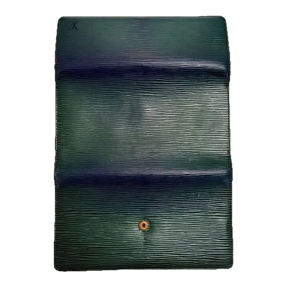 Louis Vuitton Sarah Wallet Epi Green Leather M60315 Portefeuille Long Vintage